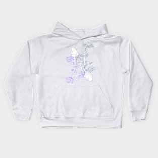 Pisces Skeleton - Colour Outline Kids Hoodie